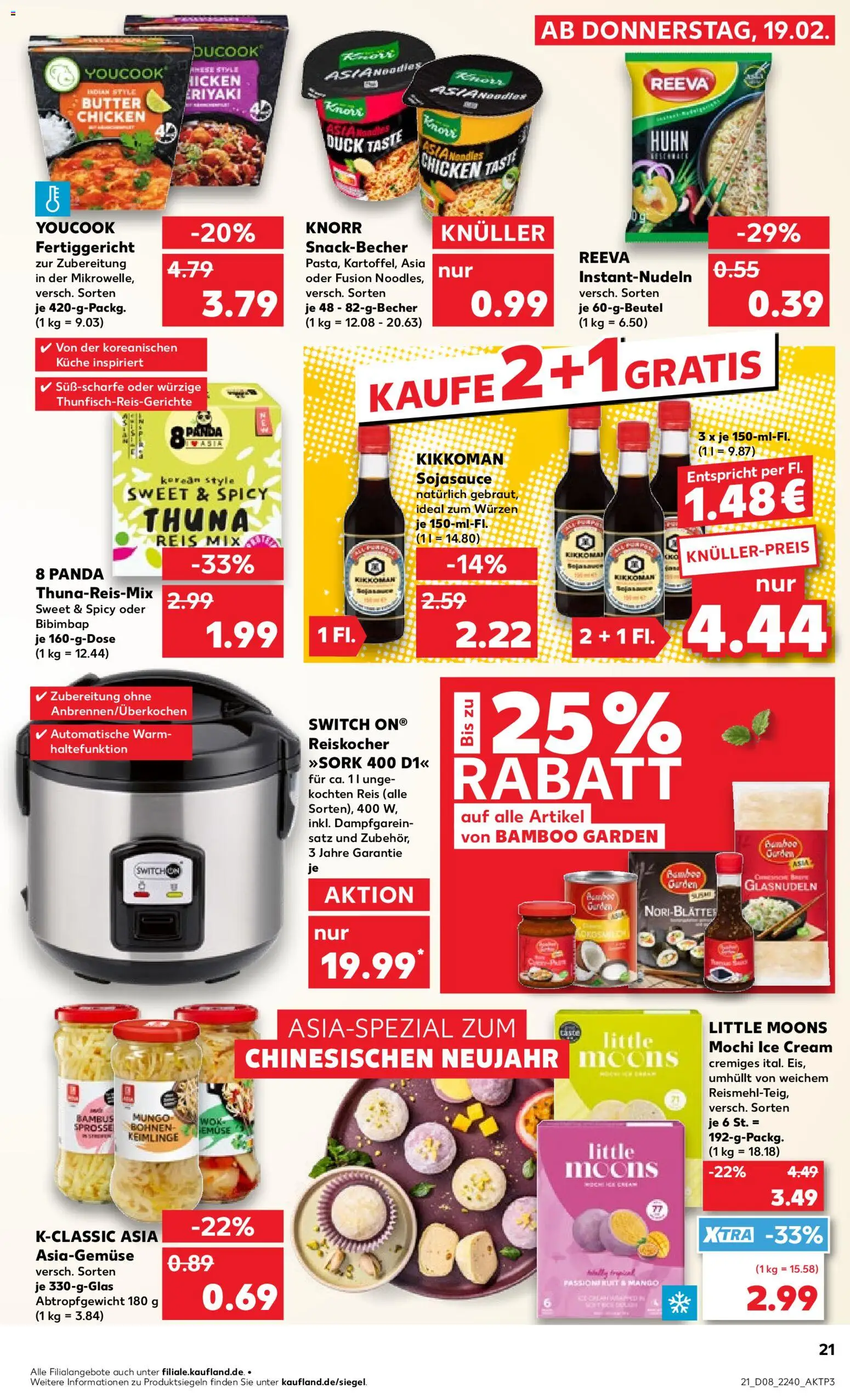 Kaufland prospekt Speyer	 – gültig ab 22.02.2026 | Seite: 21 | Produkte: Youcook, Butter, Knorr, Mochi