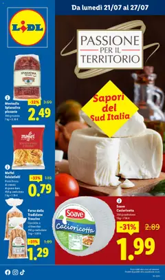 Anteprima del volantino Lidl Sud Italia catalogo valido a partire dal 21.07.2025