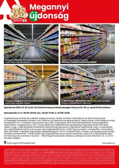 Spar - Balatonboglár üzlet megújulás - amely érvényes a következő dátumtól: 26.02.2026 | Oldal: 2 | Termékek: Szőlő, Bútor, Öblítő
