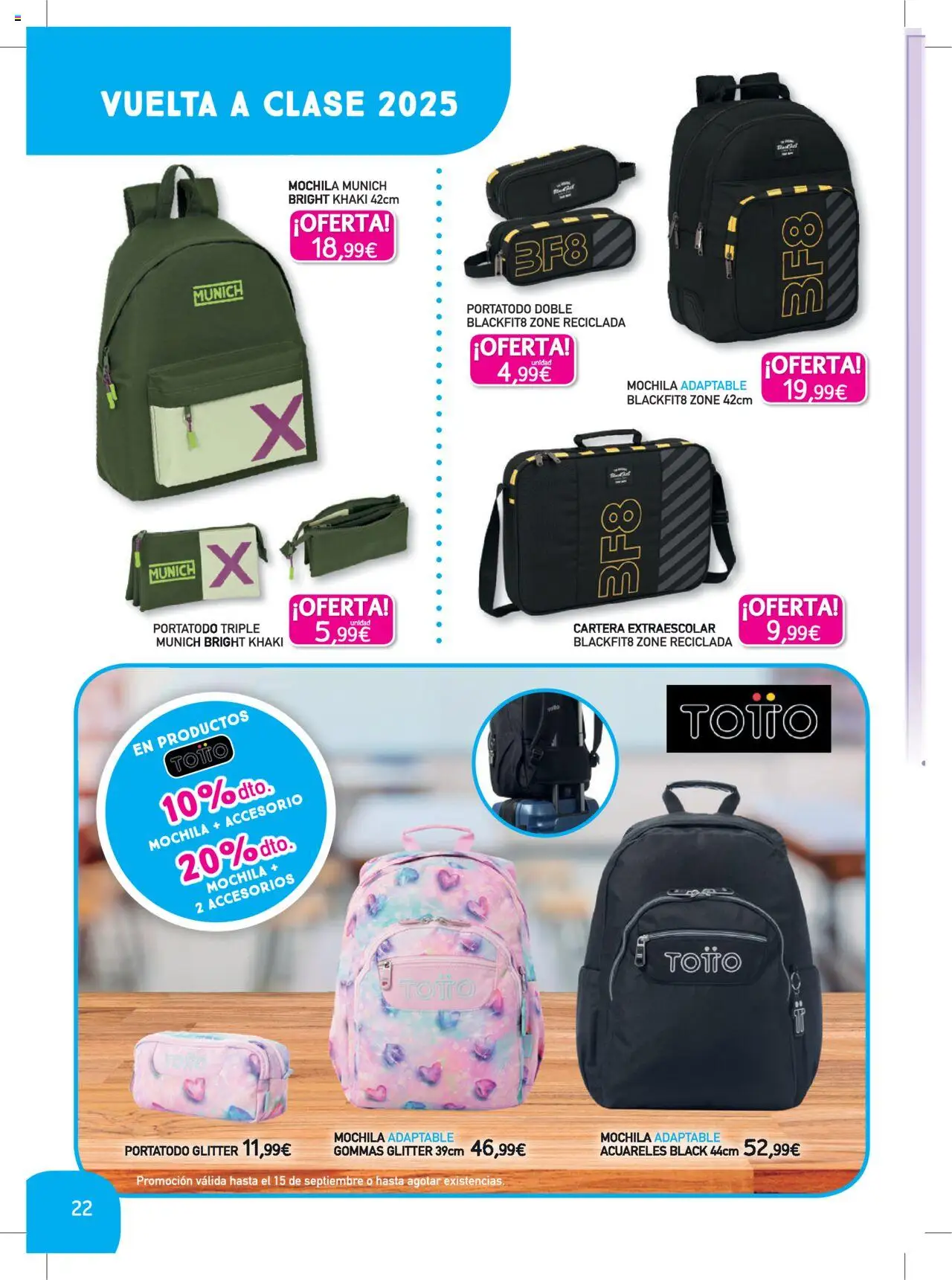 Toy Planet catálogo Vuelta al Cole │ válido desde el 06.08.2025 | Página: 22 | Productos: Mochila