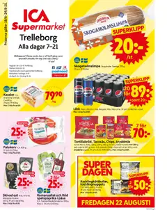 ICA Supermarket - Trelleborg - Förhandsvisning av reklamblad från butik ICA Supermarket aktuell från 18.08.2025