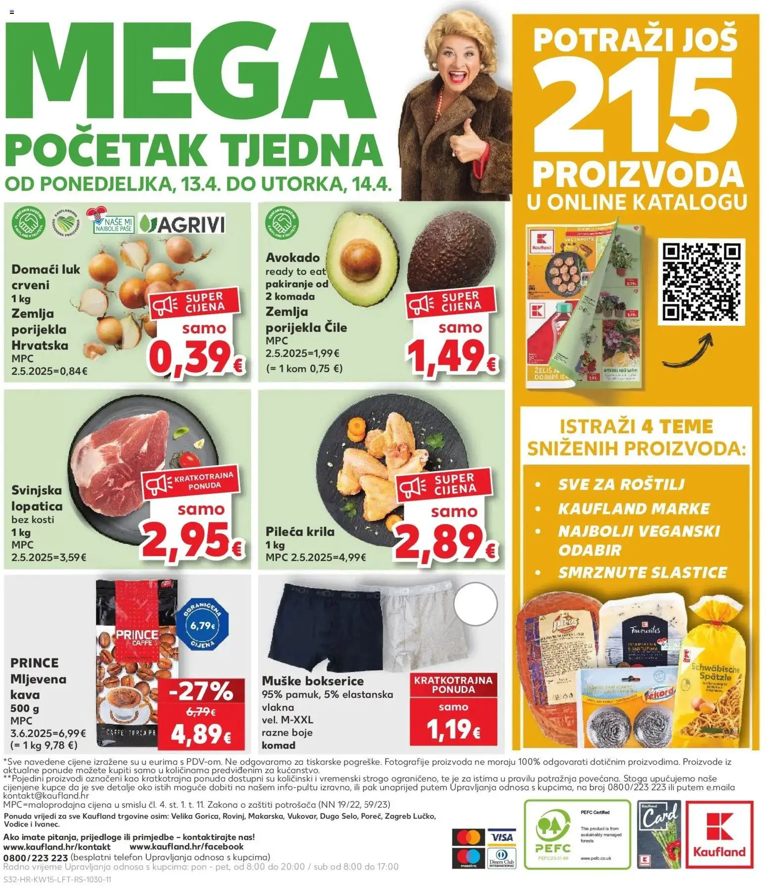 Kaufland katalog | vrijedi od 08.04.2026 | Stranica: 32 | Proizvodi: Svinjska lopatica, Luk, Lopatica, Telefon