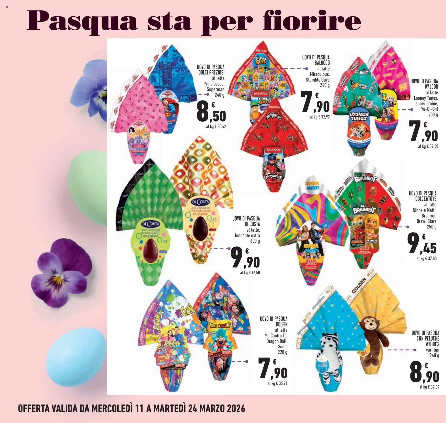 Volantino Conad del 11.03.2026 | Pagina: 20 | Prodotti: Peluche, Latte, Uovo di pasqua