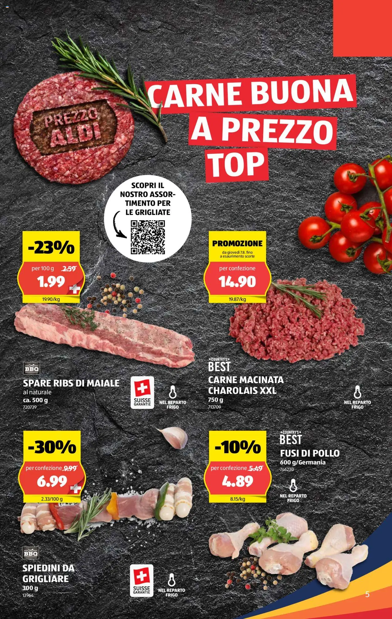 Aldi Volantino ab 07.08.2025 | Seite: 5 | Produkte: Spare Ribs