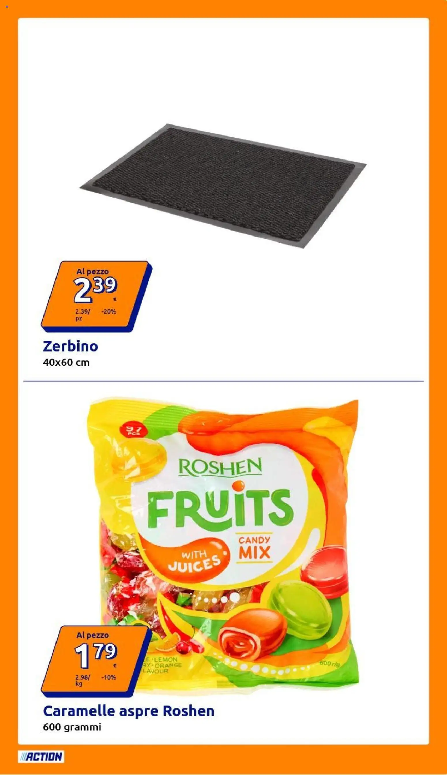 Volantino Action del 08.04.2026 | Pagina: 9 | Prodotti: Caramelle, Zerbino