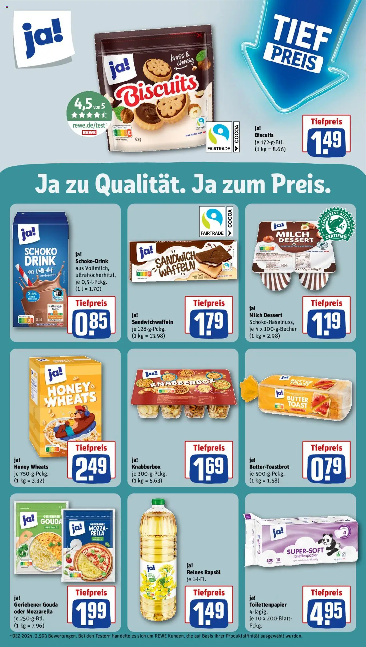 Rewe ihr Kaufpark Prospekt 	 - gültig ab dem 25.08.2025 | Seite: 19 | Produkte: Milch, Rapsöl, Mozzarella, Gouda