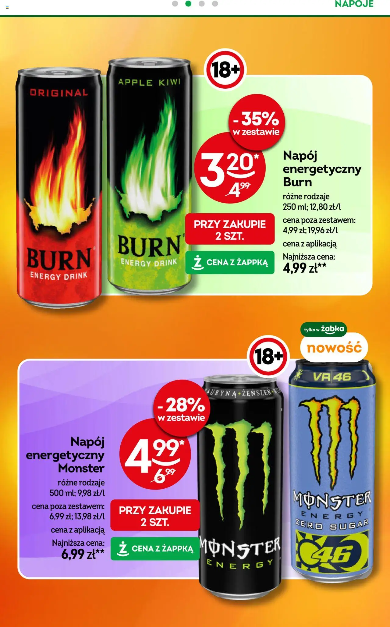Żabka Gazetka od 24.09.2025 | Strona: 21 | Produkty: Ice Tea, Napoje, Grappa, Sok