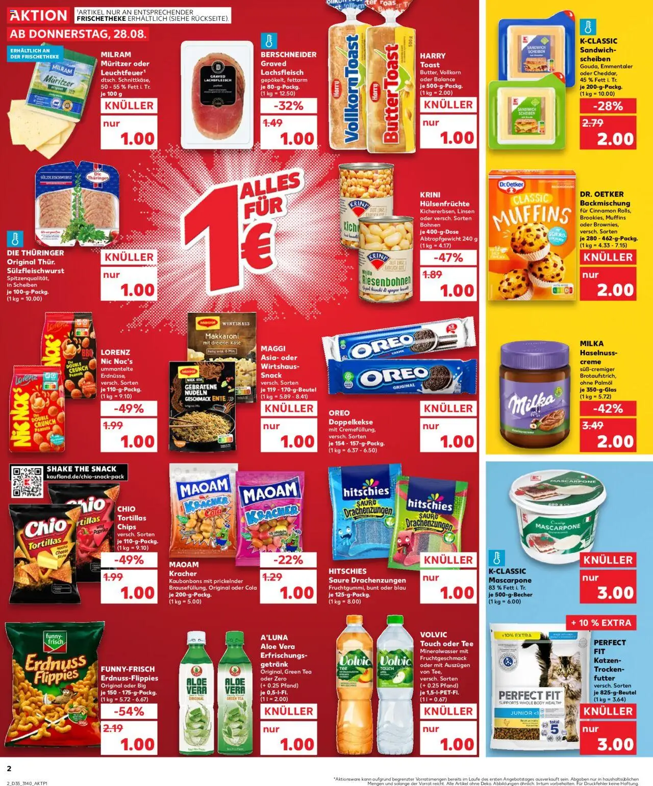 Kaufland prospekt Leipzig	 - gültig ab dem 28.08.2025 | Seite: 2 | Produkte: Cola, Butter, Toast, Volvic touch