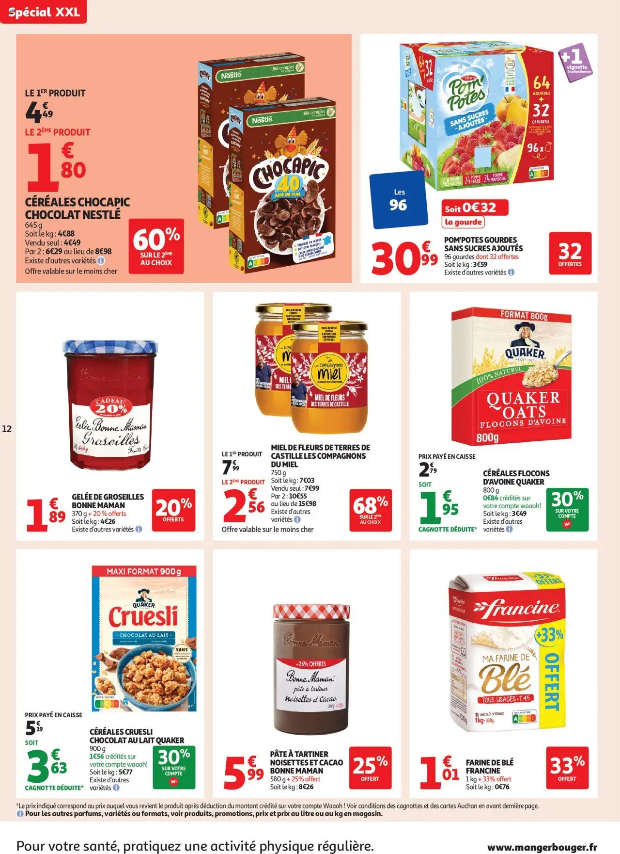  | Page: 12 | Produits: Flocons d’avoine, Framboise, Farine, Miel