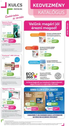Kulcs Patika Akciós újság - amely érvényes a következő dátumtól: 01.02.2026