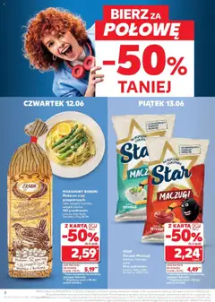 Kaufland gazetka od 12.06.2025 | Strona: 8 | Produkty: Karta, Chrupki, Pizza, Makarony
