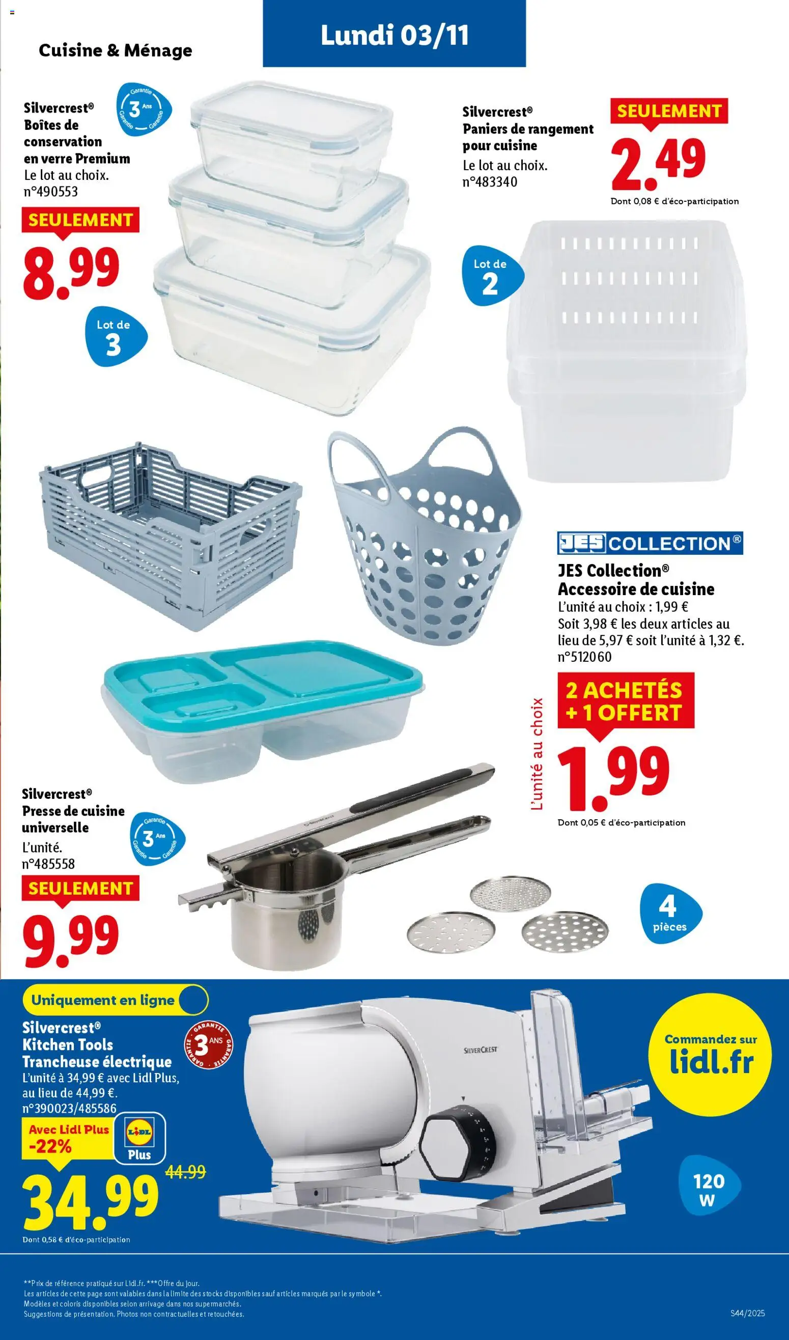 {H1} | Page: 66 | Produits: Trancheuse, Baskets