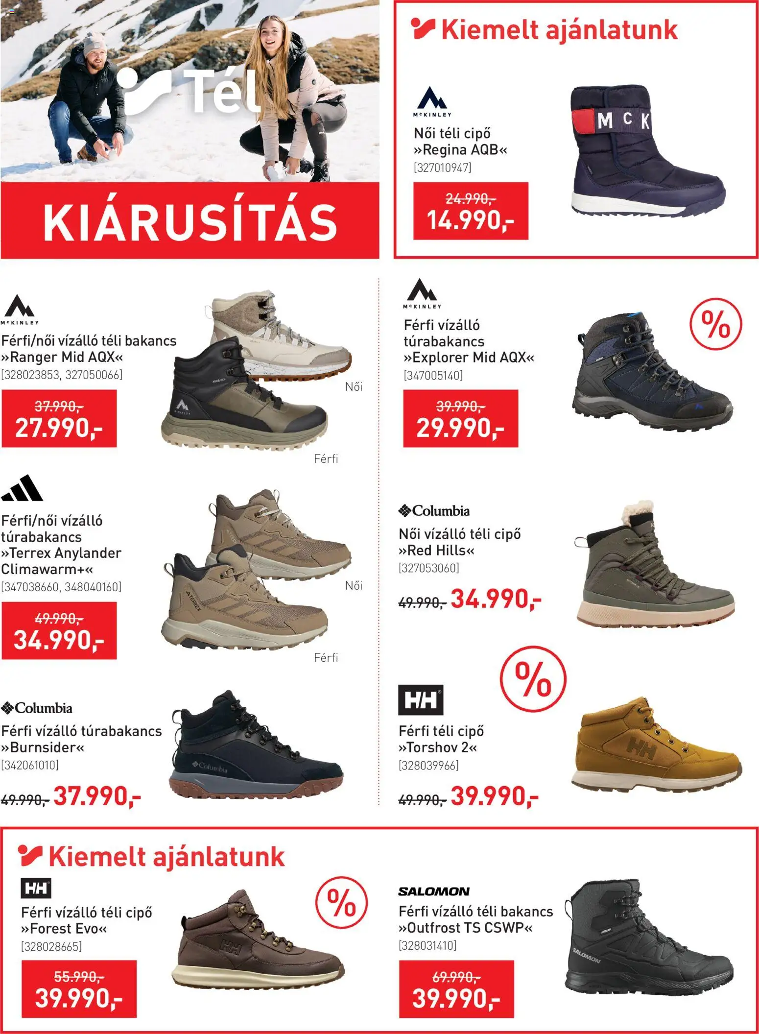 Intersport akciós ujság - amely érvényes a következő dátumtól: 06.01.2026 | Oldal: 4 | Termékek: Bakancs