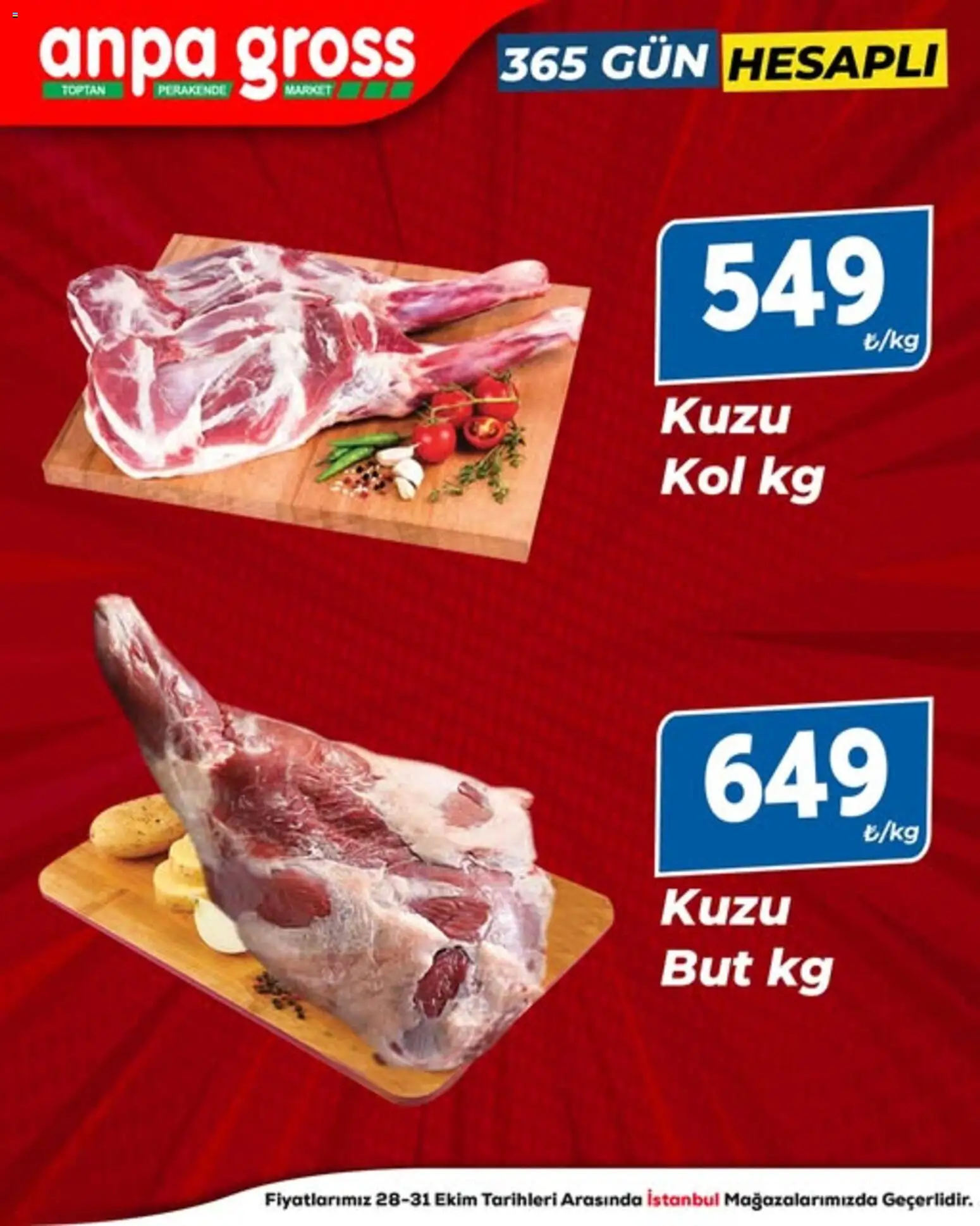 Anpa Gross - Kasap - 28.10.2025 tarihinden itibaren geçerlidir | Sayfa: 1