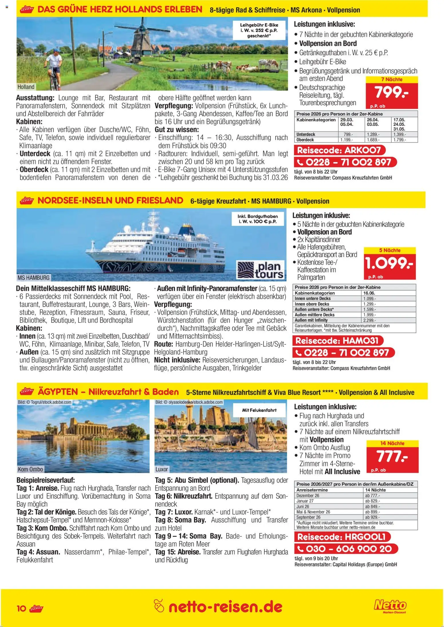 Netto Reisen Prospekt 	 – gültig ab 26.02.2026 | Seite: 10 | Produkte: Klimaanlage, Wein, Tee, Uhr