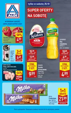 Pogląd oferty "Aldi Gazetka - Tylko w sobotę" - ważna od 25.10.2025