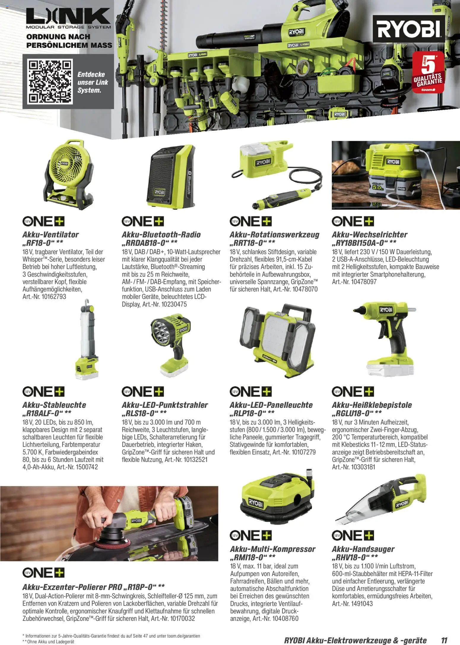 Toom Baumarkt Maschinen & Werkstatt 2026 – gültig ab 01.01.2026 | Seite: 11 | Produkte: Ladegerät