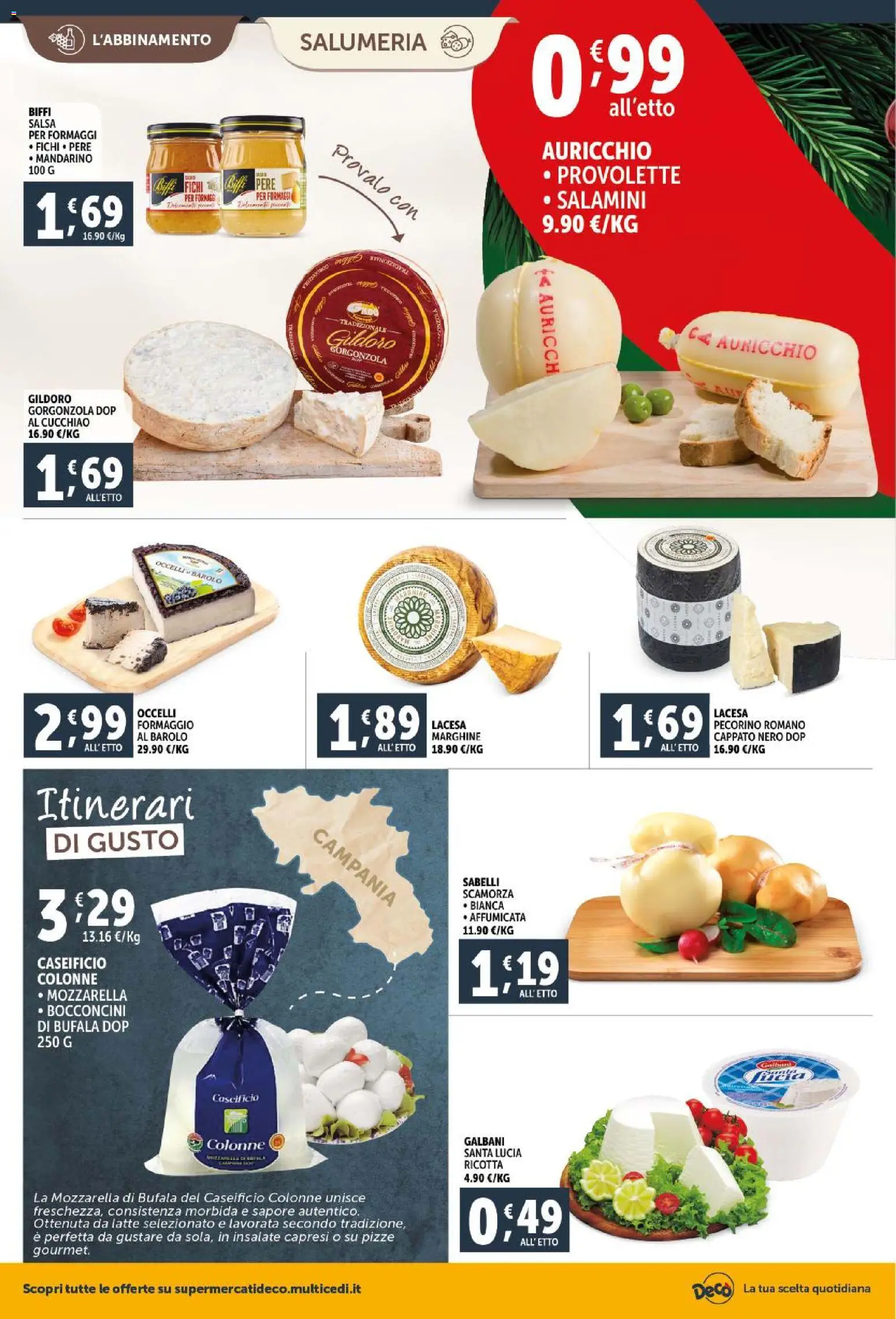 Volantino Decò del 15.12.2025 | Pagina: 10 | Prodotti: Salsa, Formaggio, Pecorino Romano, Pecorino