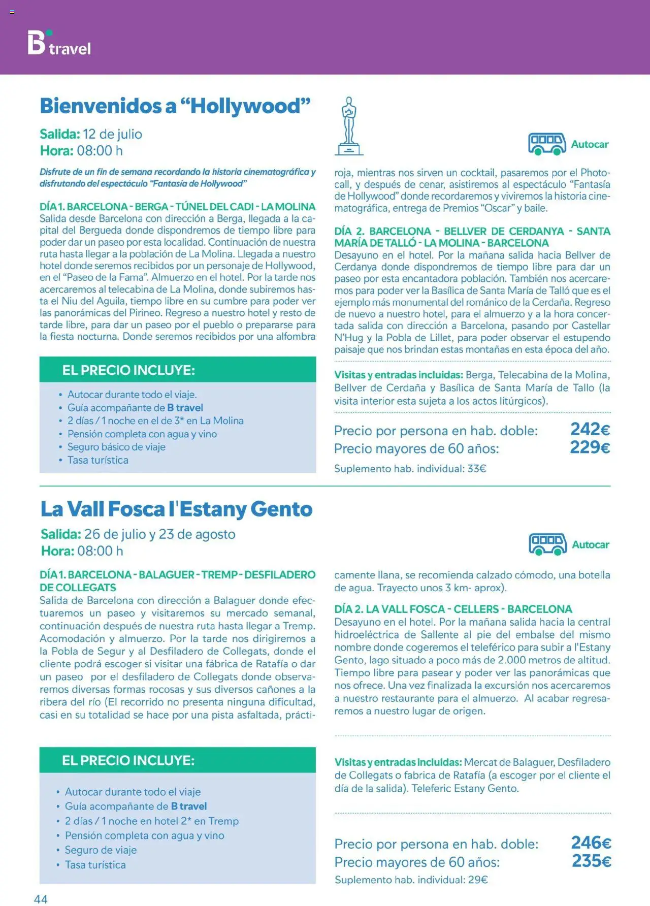 B the travel brand Viatges i Excursions │ válido desde el 01.05.2025 | Página: 44 | Productos: Vino, Alfombra