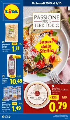 Anteprima del volantino Lidl Sicilia catalogo valido a partire dal 29.09.2025