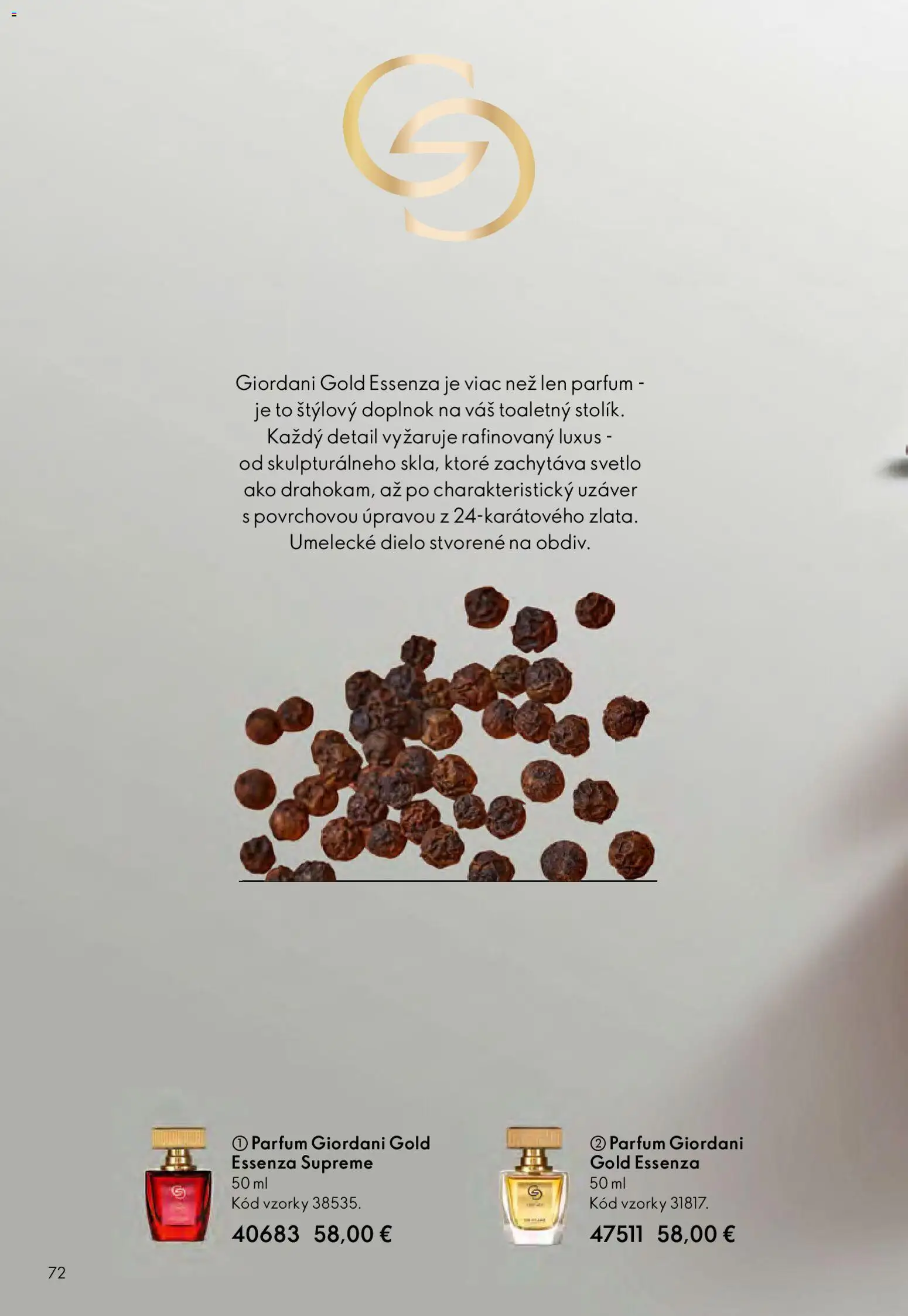 Nové Oriflame akcie – leták je platný od 25.03.2026 | Strana: 72 | Produkty: Svetlo