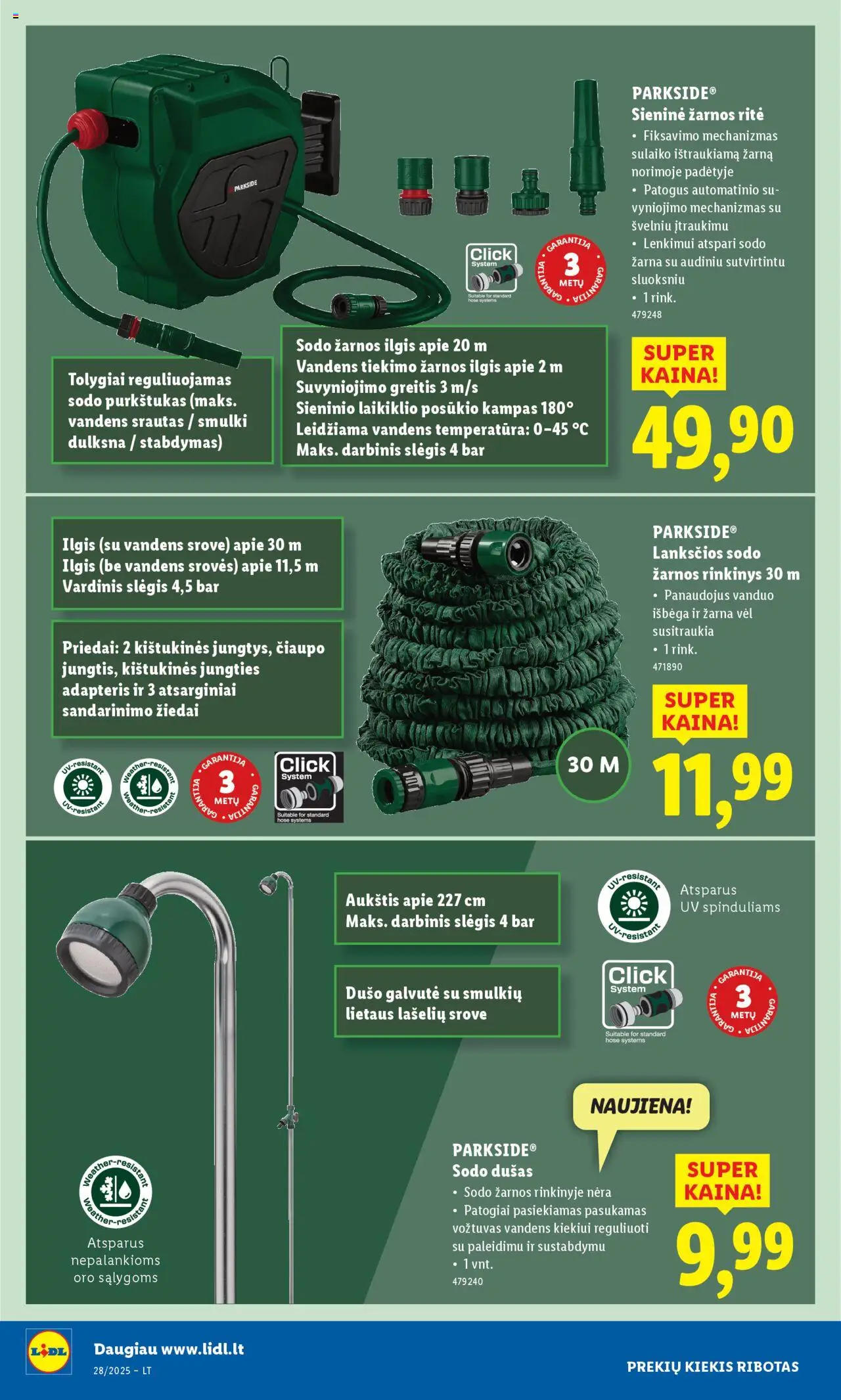 LIDL leidinys - Ne maisto prekių pasiūlymai│galioja nuo 30.06.2025 | Puslapis: 22 | Prekių: Adapteris, Dušas, Dušo galvutė