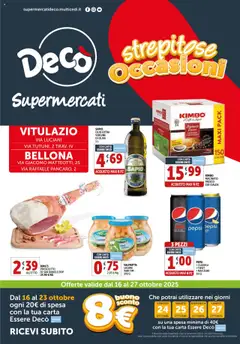 Anteprima del volantino Decò Supermercati - Bellona valido a partire dal 16.10.2025