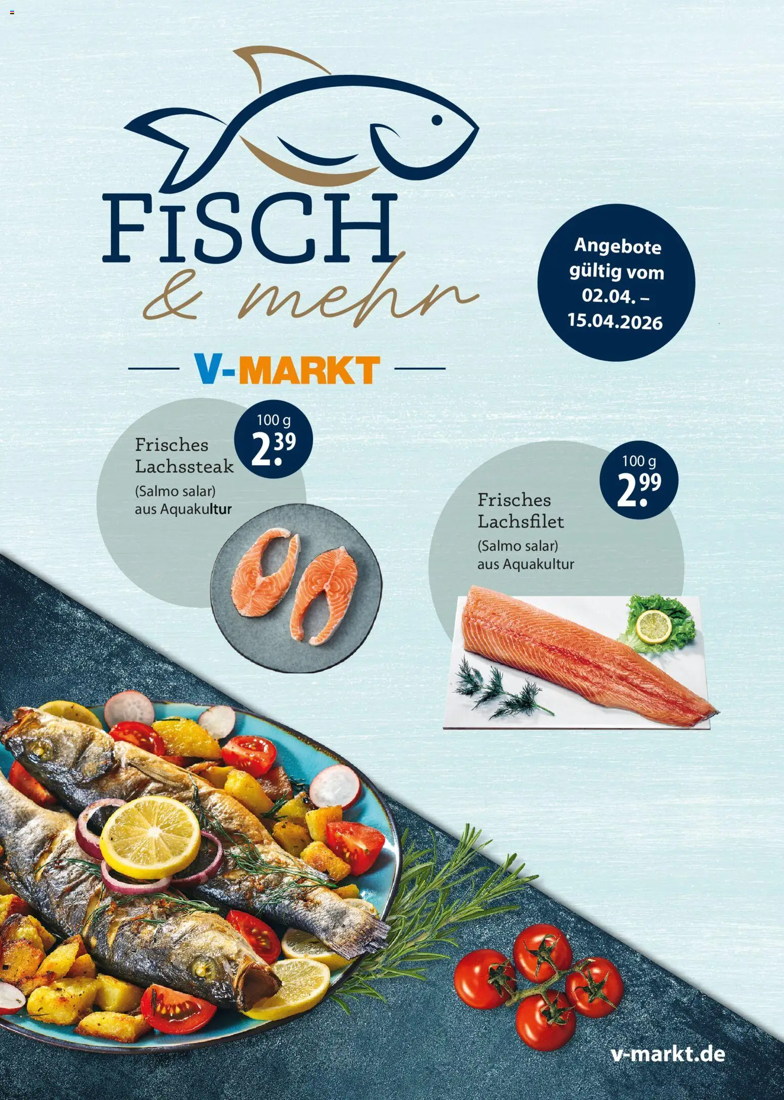 V-Markt Fischangebote München – gültig ab 02.04.2026 | Seite: 1 | Produkte: Fisch