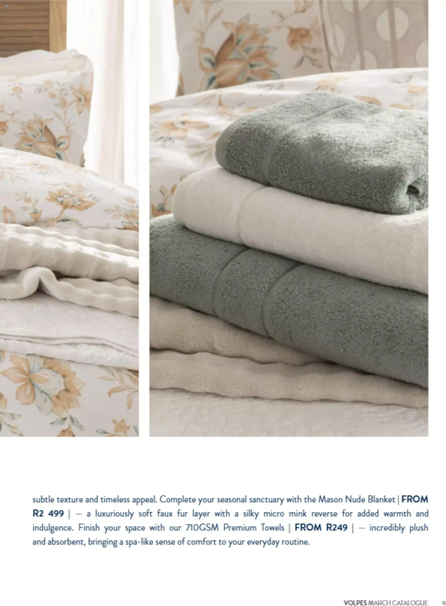 New Volpes catalogue – valid from 01.03.2026 | Page: 9 | Products: Blanket