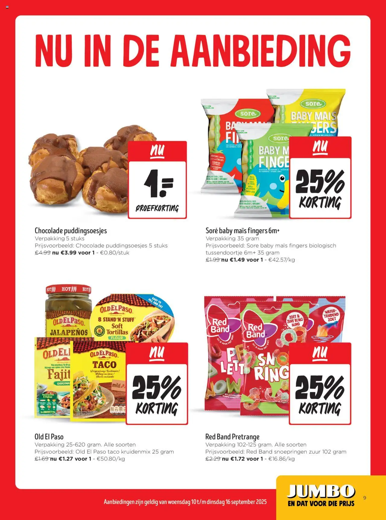  | Pagina: 9 | Producten: Taco, Ring, Aardbei, Chocolade