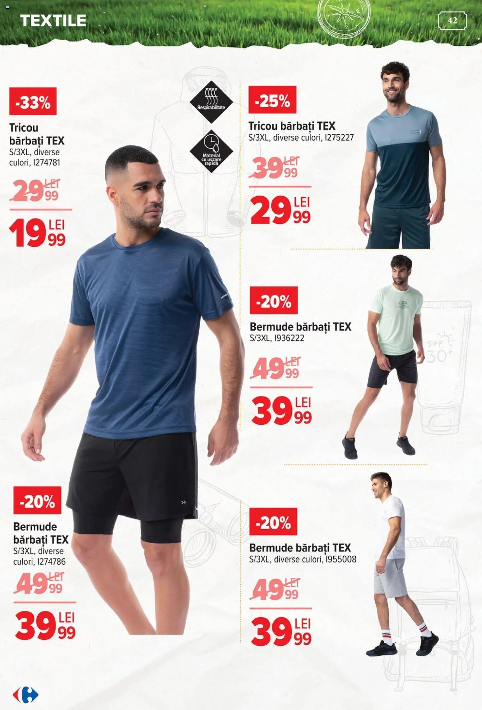 Noul catalog Carrefour – valabil de la 15.04.2026 | Pagină: 42 | Produse: Tricou