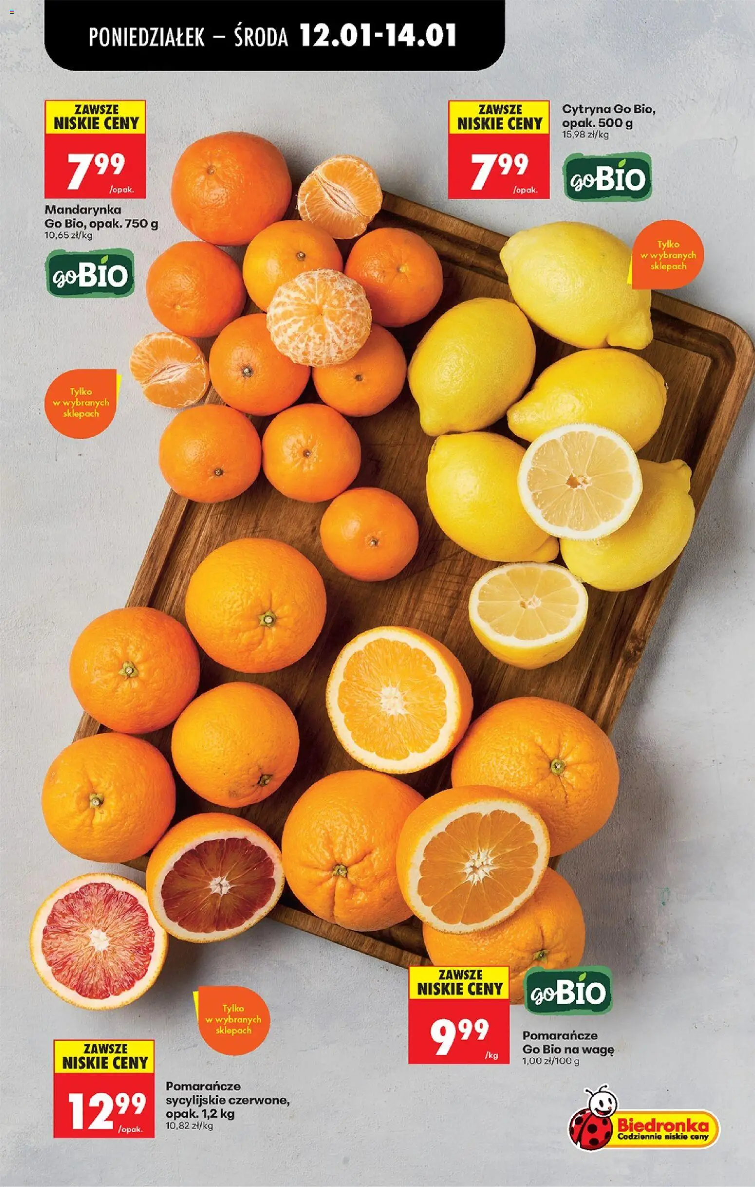 Biedronka gazetka od 12.01.2026 | Strona: 79 | Produkty: Cytryna, Pomarańcze