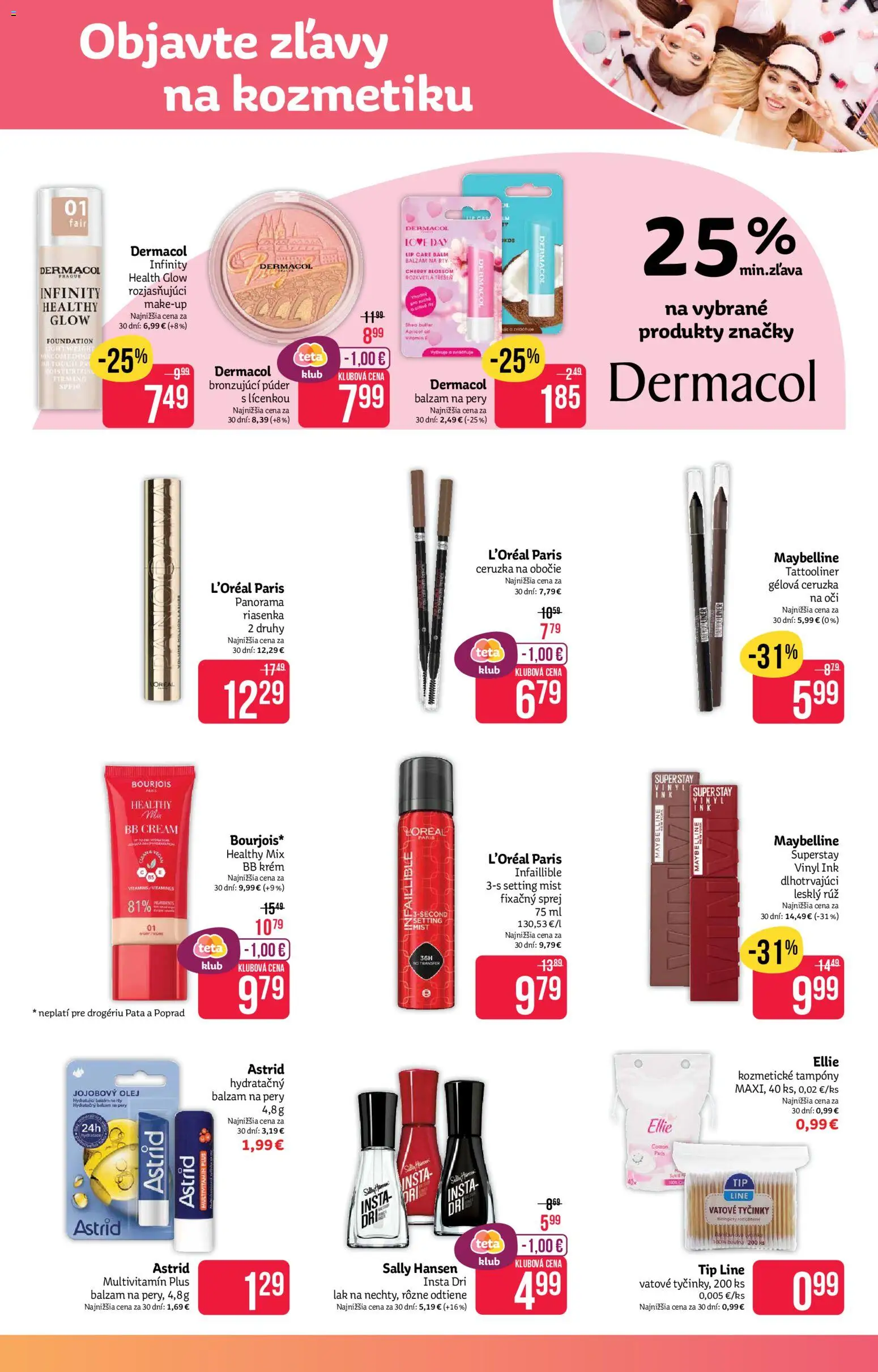 Nové Teta drogerie akcie – leták je platný od 07.01.2026 | Strana: 3 | Produkty: Olej, BB krém, Ceruzka na oči, Krém