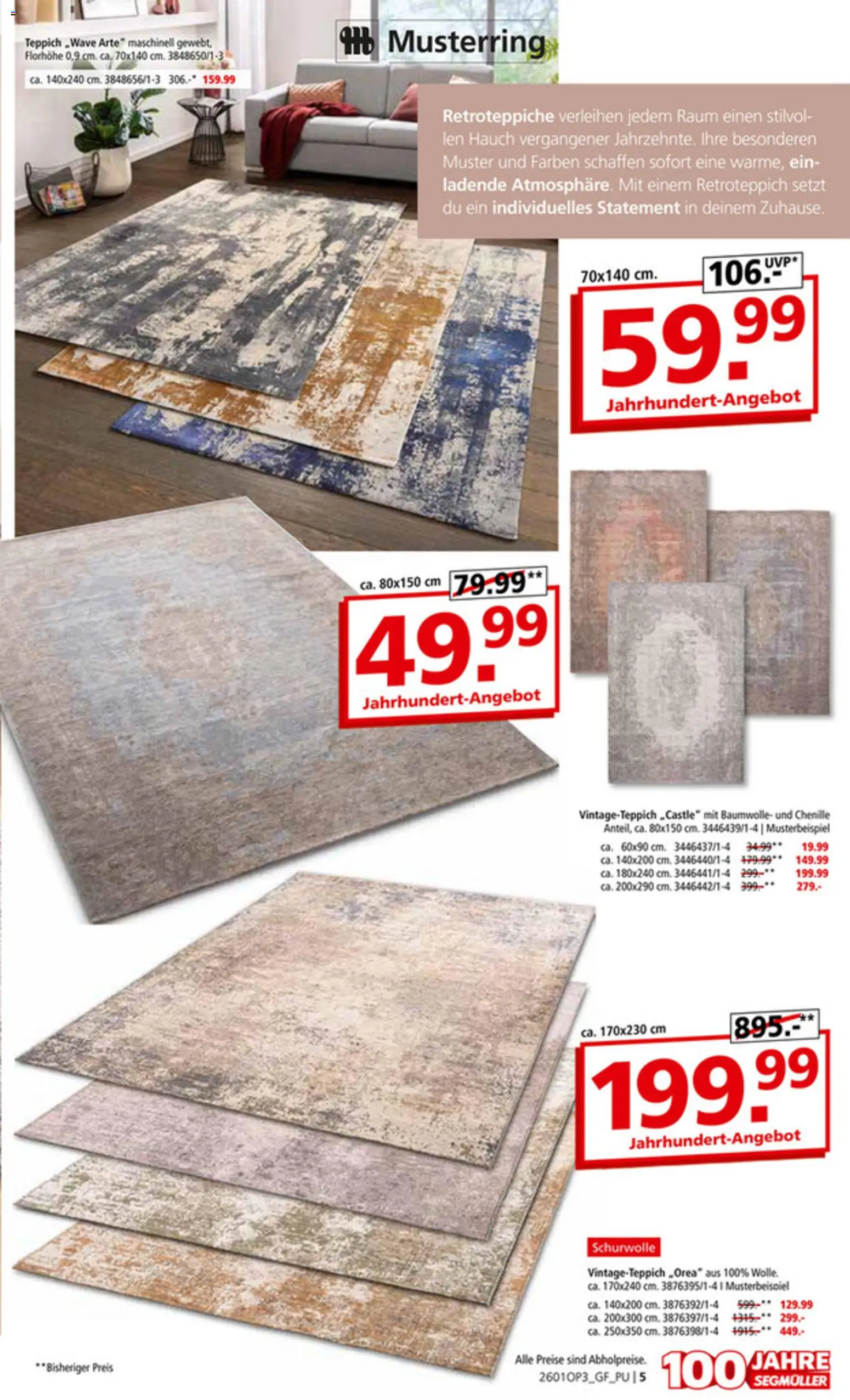 Segmüller Teppich Spezial  – gültig ab 29.12.2025 | Seite: 5 | Produkte: Teppich