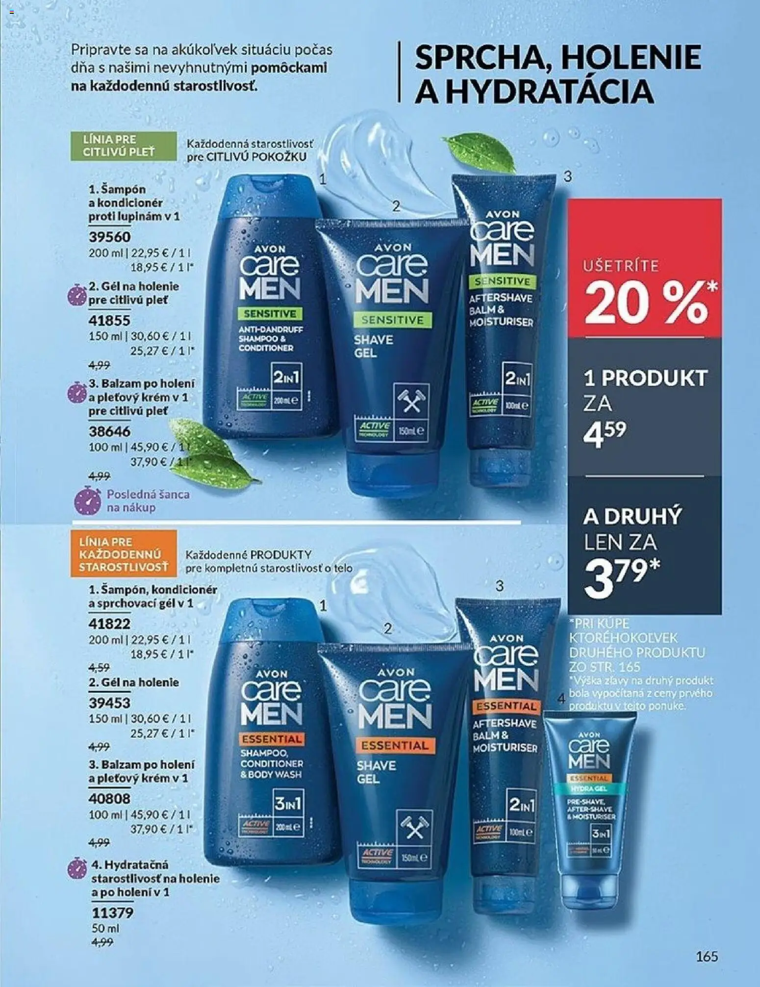 Nové Avon akcie – leták je platný od 01.04.2026 | Strana: 165 | Produkty: Šampón, Kondicionér, Krém