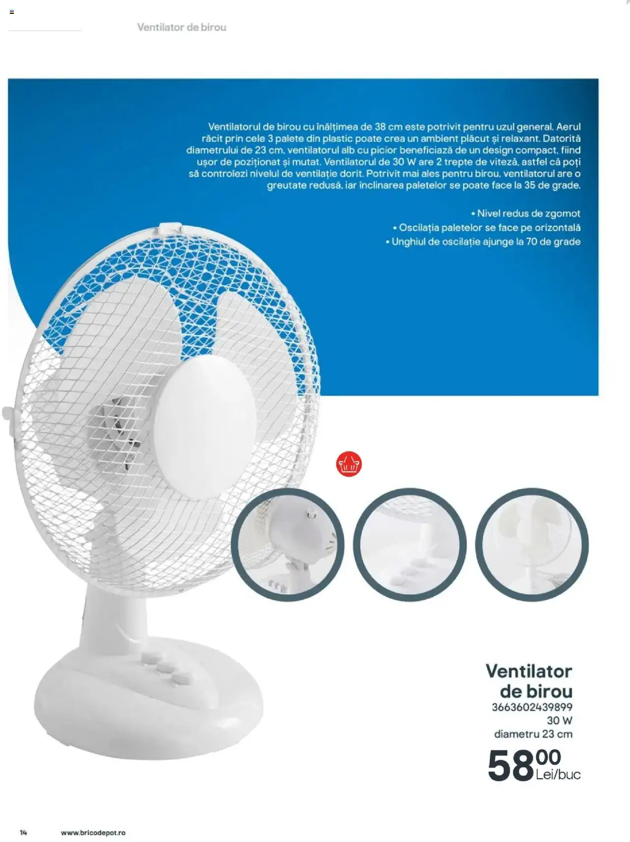 Brico Depot catalog - La Brico te răcorești pe măsură – valabil de la 27.06.2025 | Pagină: 14 | Produse: Çikolatalı gofret, Ventilator
