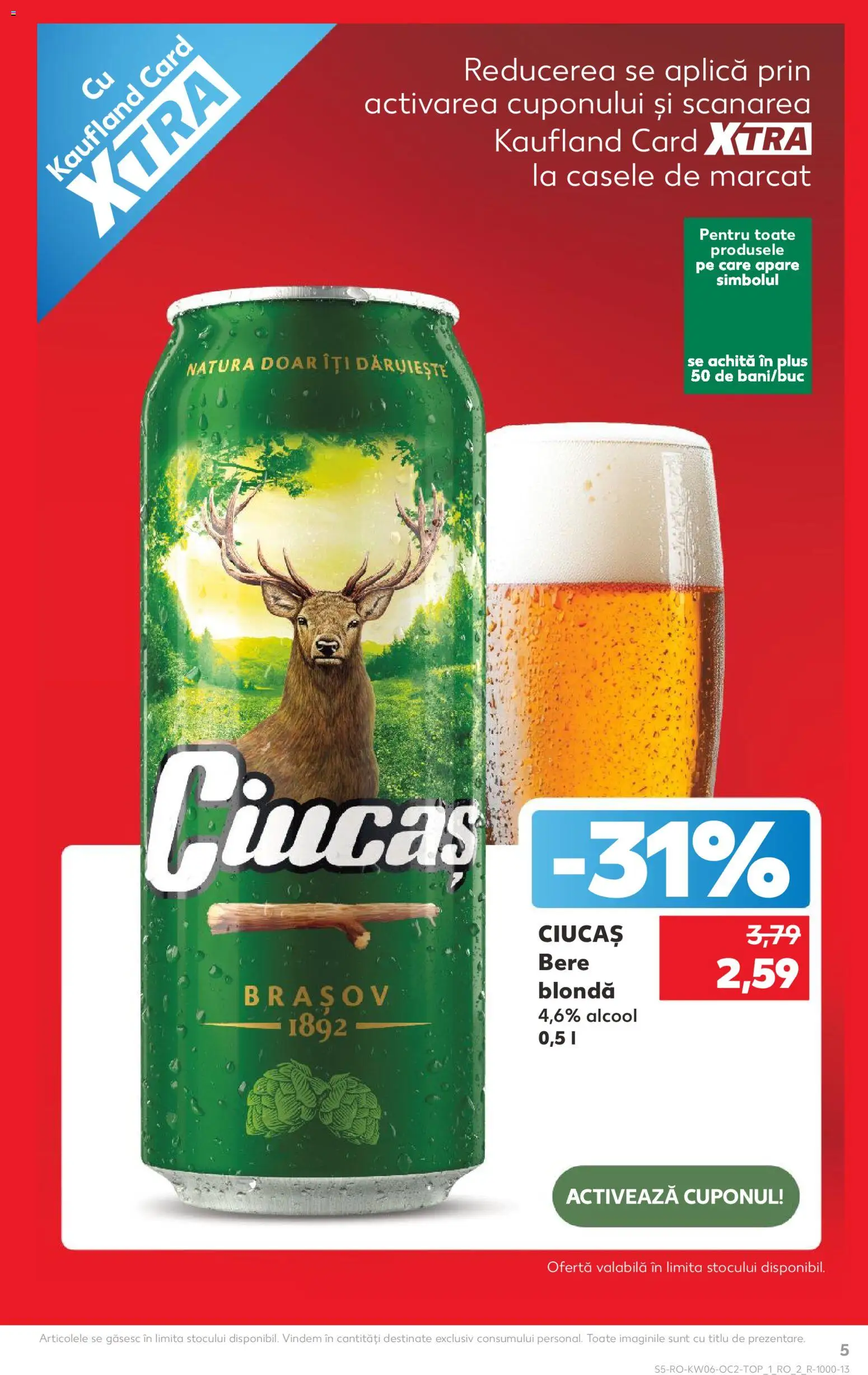 Noul catalog Kaufland – valabil de la 04.02.2026 | Pagină: 5 | Produse: Bere