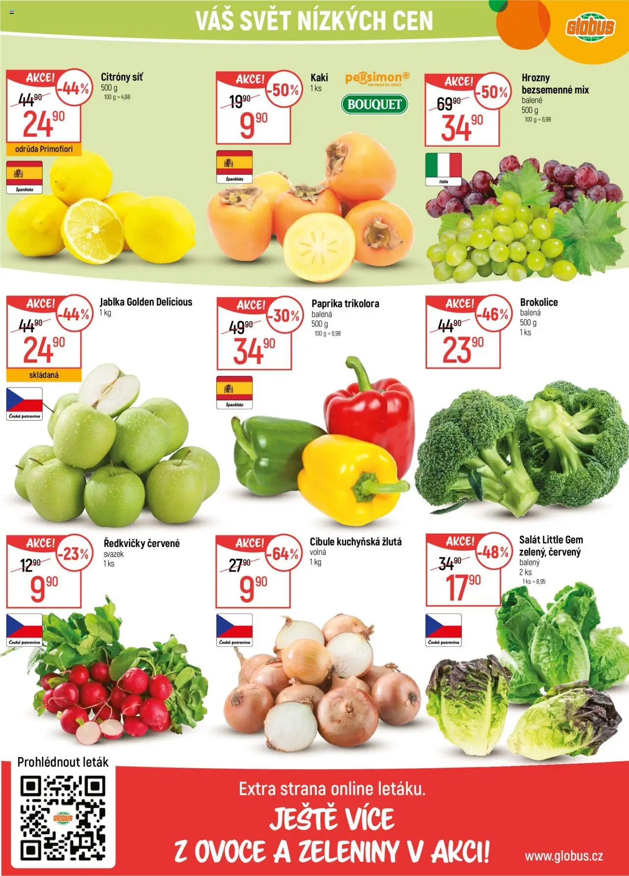 Globus leták - Havířov od 22.10.2025 | Strana: 10 | Produkty: Salát, Brokolice, Citróny, Ředkvičky