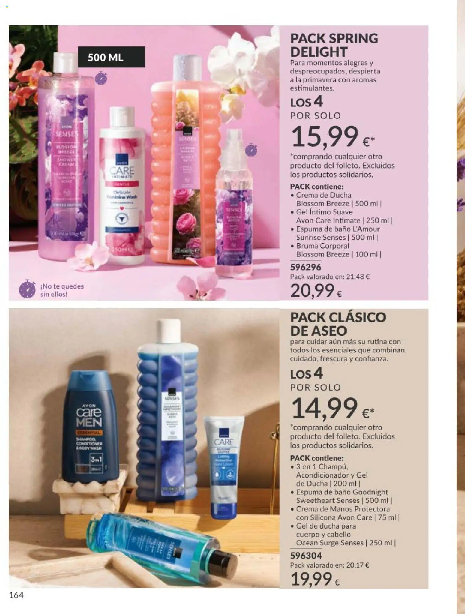 Catálogo AVON campaña 5 │ válido desde el 01.05.2026 | Página: 164 | Productos: Gel de ducha, Espuma de baño, Té, Baño