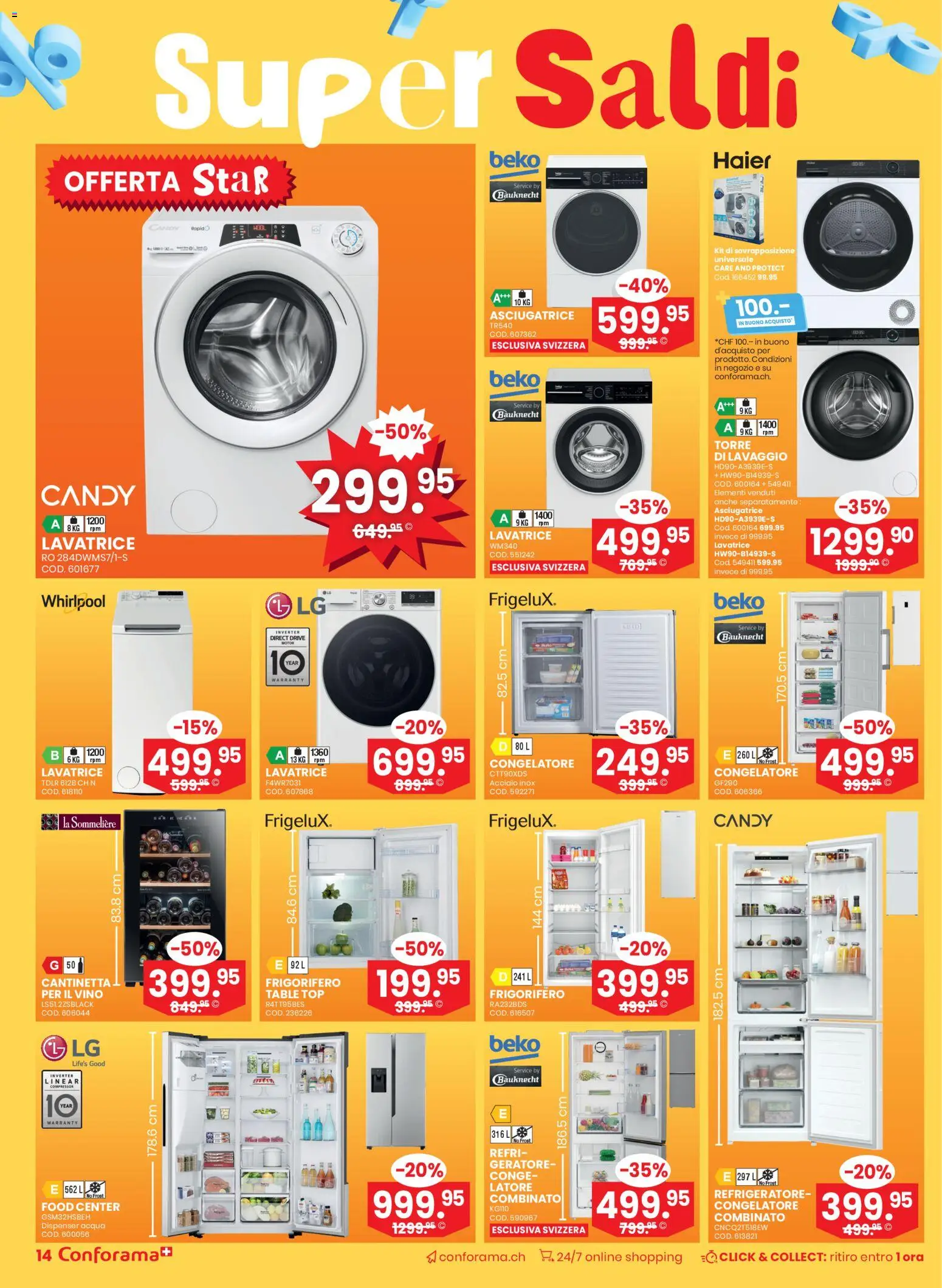 Conforama Aktionen IT – gültig ab 10.12.2025 | Seite: 14 | Produkte: Top, LG