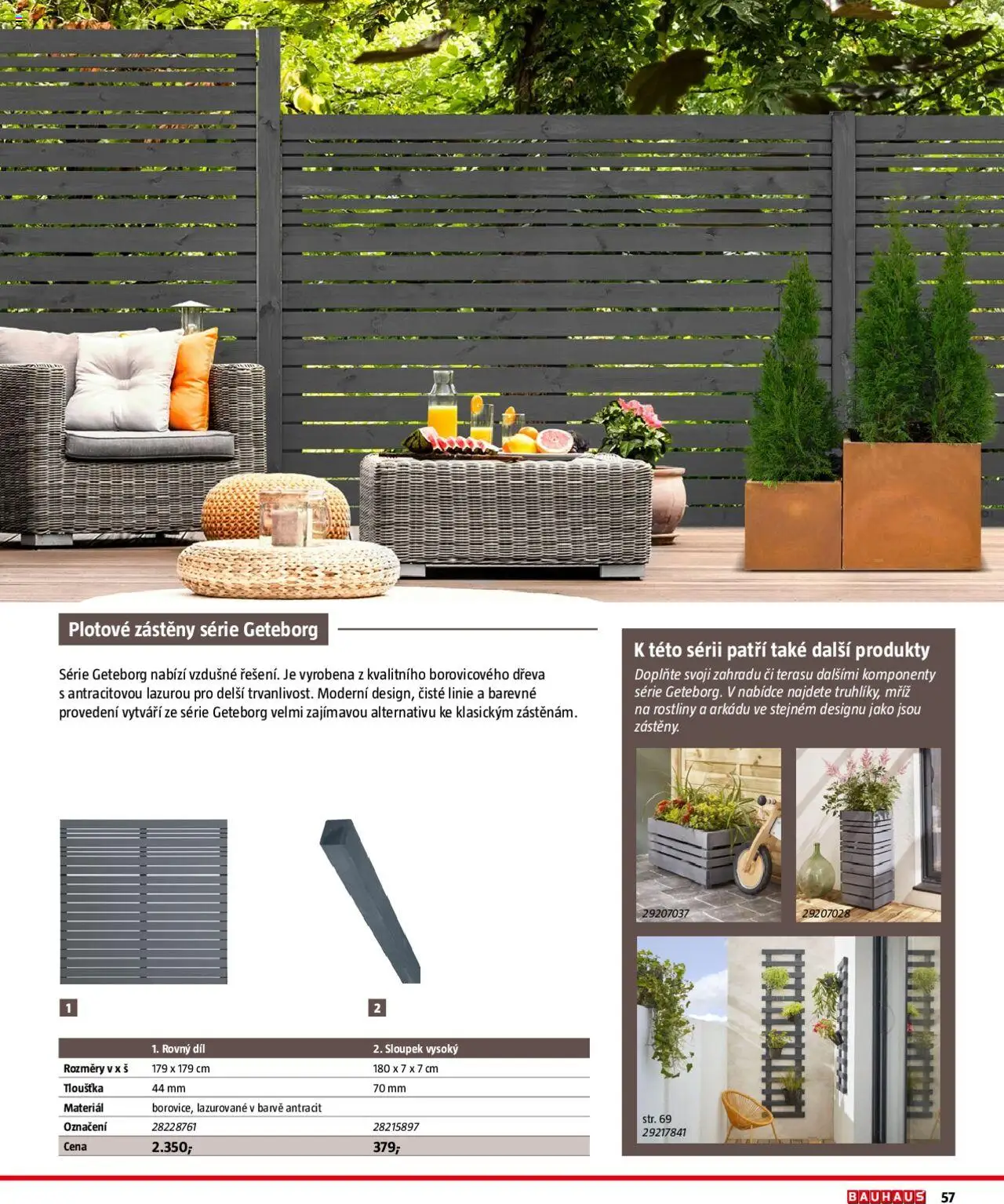 Bauhaus katalog Ploty a zahradní domky od 01.04.2025 | Strana: 57 | Produkty: Rostliny