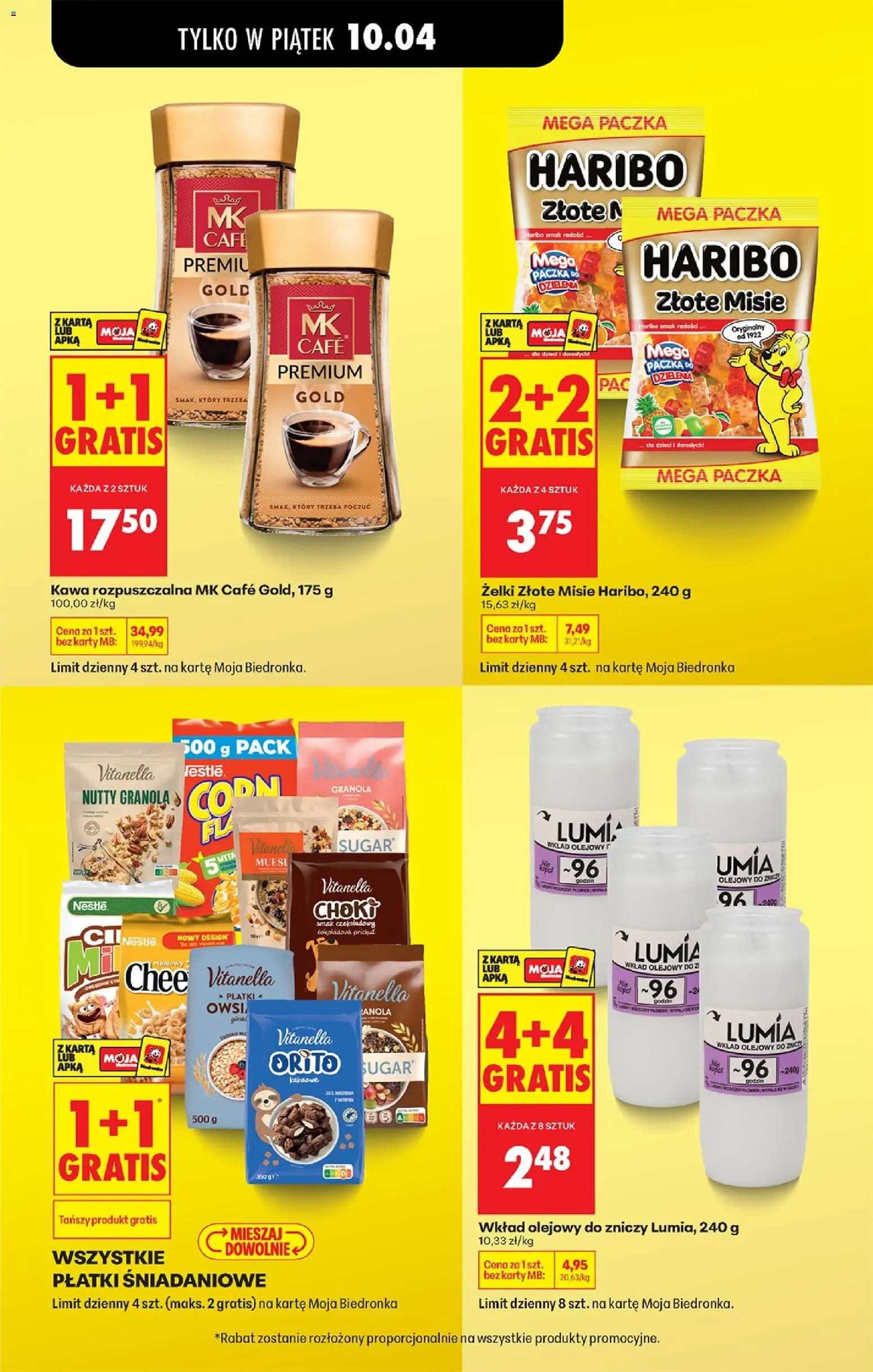 Biedronka Polsko leták - Codziennie niskie ceny od 09.04.2026 | Strana: 11 | Produkty: Granola, Haribo, Karty