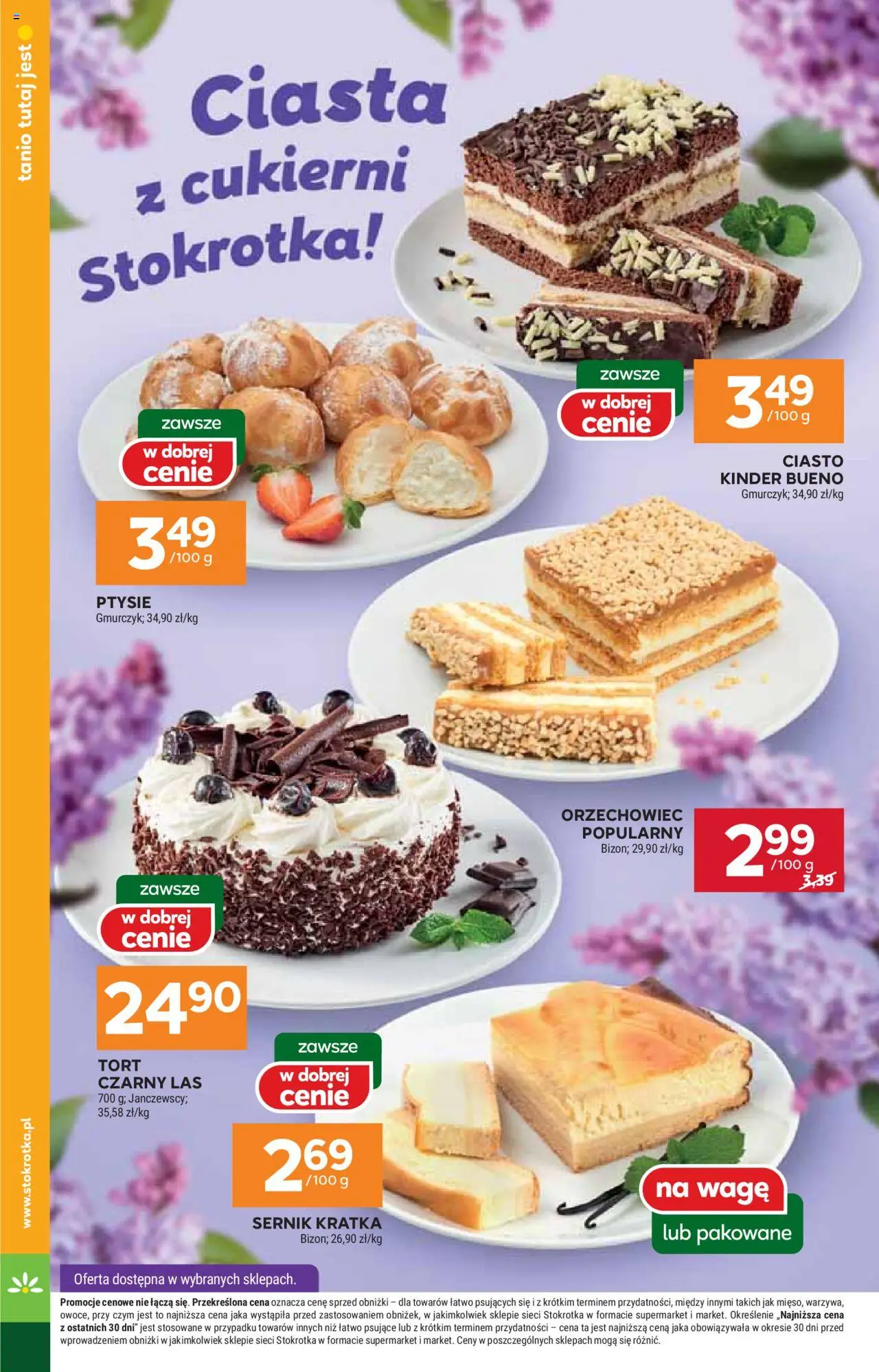 Stokrotka Gazetka od 29.05.2025 | Strona: 16 | Produkty: Tort czarny las, Stokrotka, Ciasto, Tort