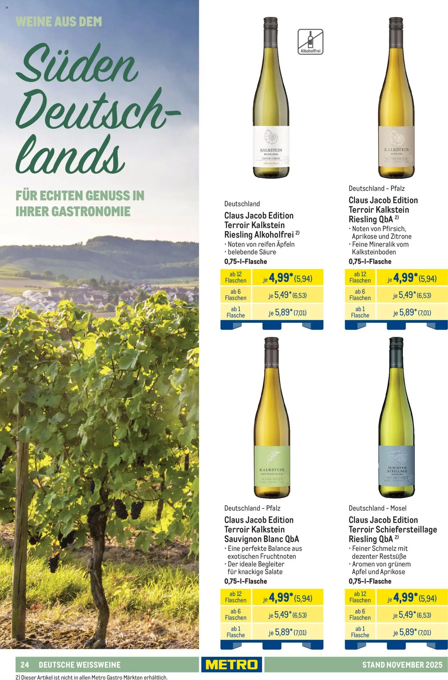 Metro - Hauswein-Katalog – gültig ab 12.11.2025 | Seite: 24 | Produkte: Äpfel, Zitrone