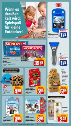 Rewe Prospekt 	 ab 17.11.2025 gültig | Seite: 13 | Produkte: Spiel, Kaminofen