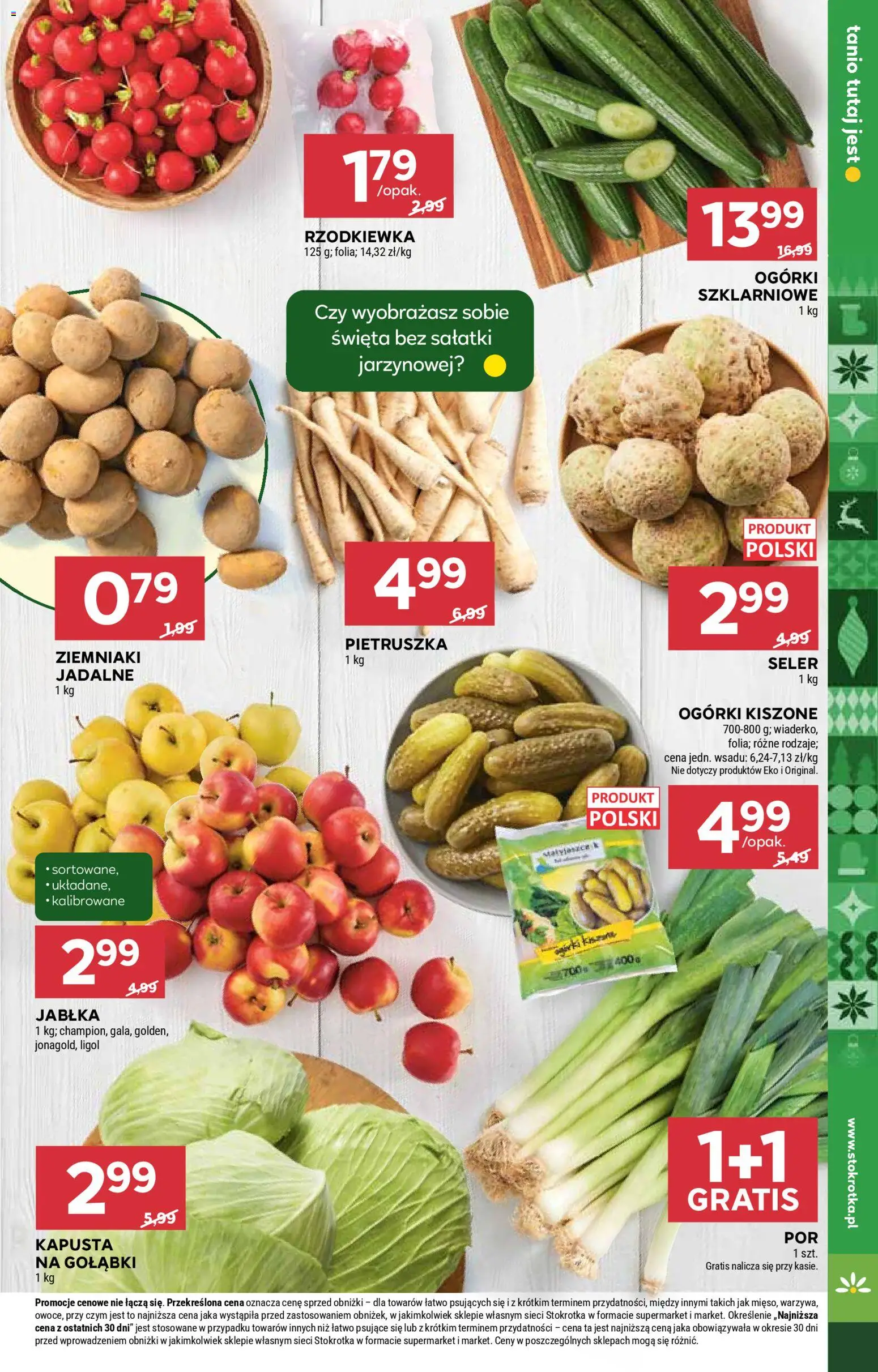 Stokrotka Gazetka - Market od 18.12.2025 | Strona: 13 | Produkty: Stokrotka, Jabłka, Ogórki, Ziemniaki