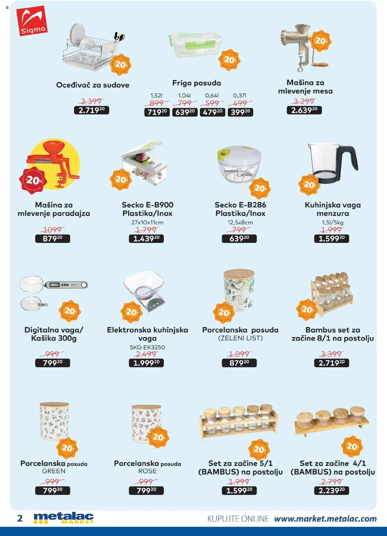 Metalac Market katalog - važi od 01.08.2025 | Strana: 2 | Proizvode: Vaga, Kuhinjska vaga