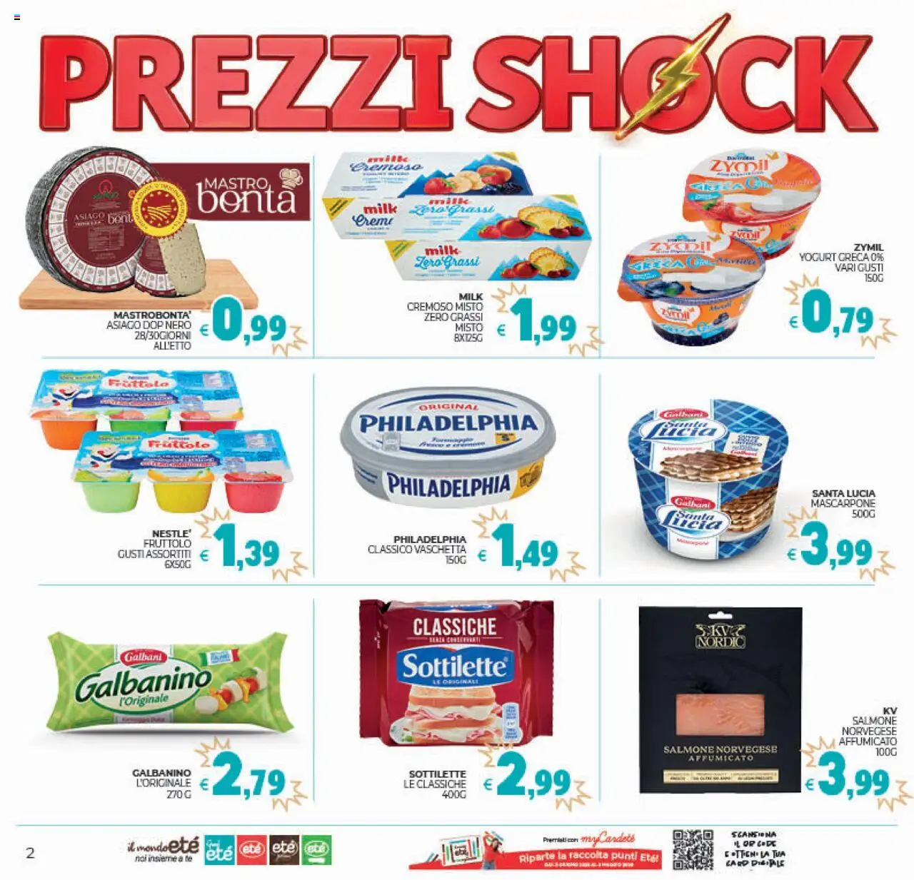 Volantino Eté del 19.08.2025 | Pagina: 2 | Prodotti: Yogurt, Salmone, Tè, Mascarpone