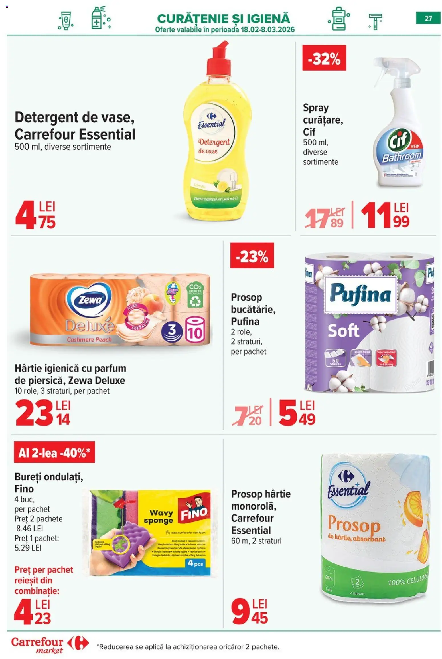 Noul catalog Carrefour – valabil de la 18.02.2026 | Pagină: 28 | Produse: Parfum, Detergent