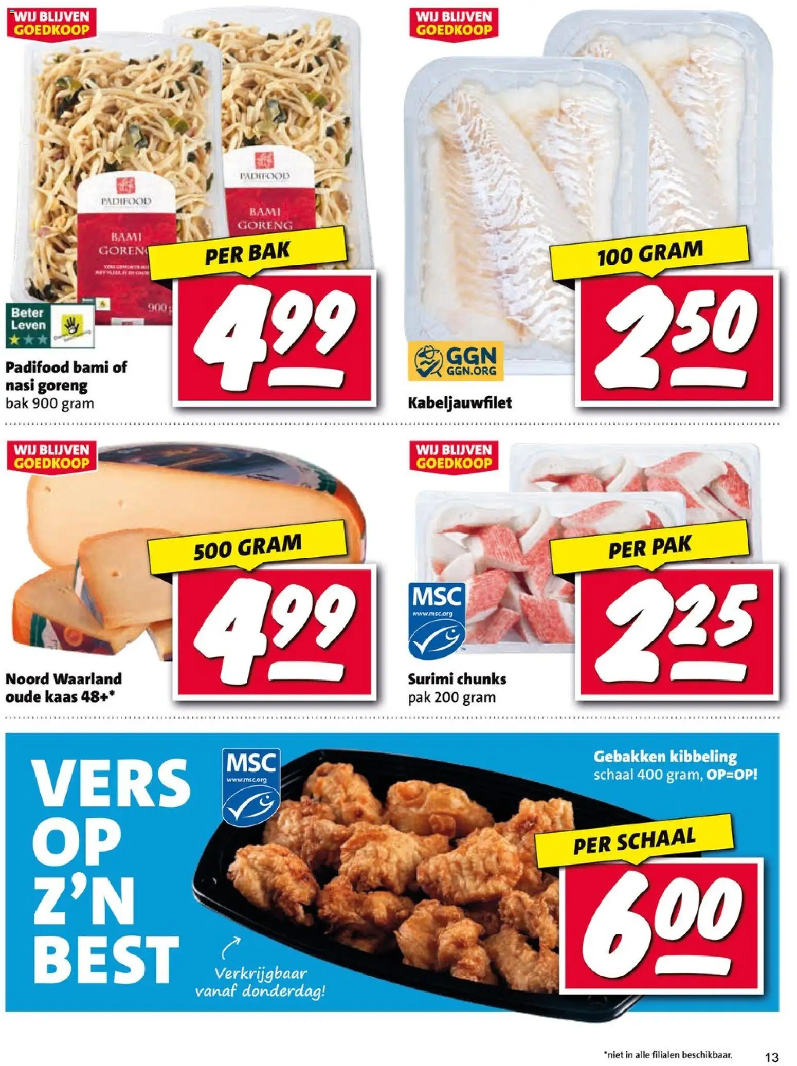 {H1} | Pagina: 13 | Producten: Kaas, Schaal